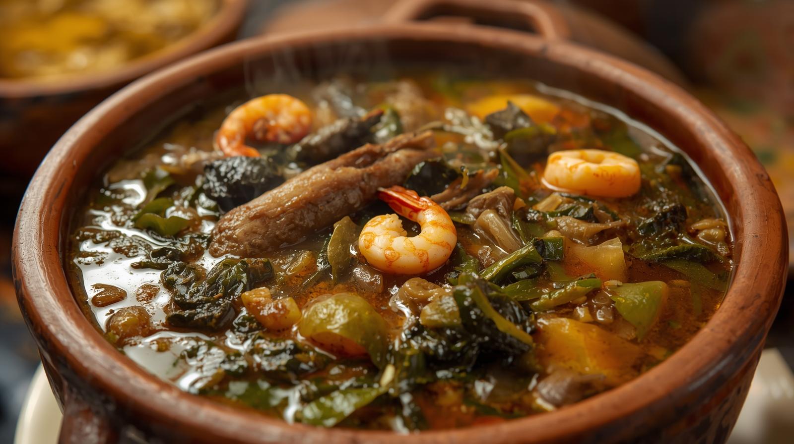 Afang Soup with Periwinkle